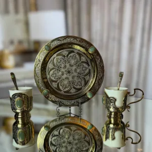 Кофейный набор на две персоны с блюдом "Созвучие" арт. 389-4